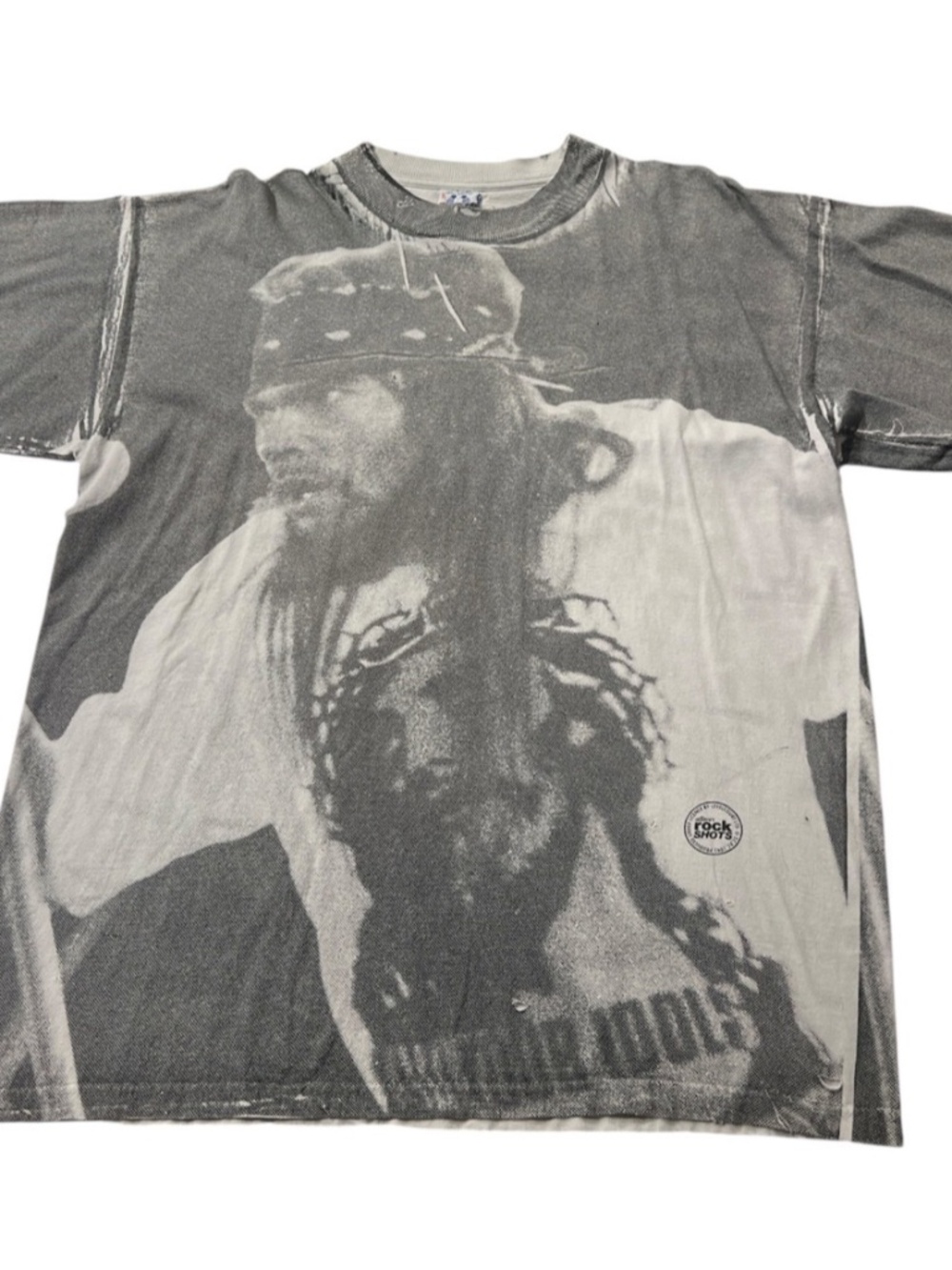Vintage 1993 All Over Rock Shots Axl Rose Guns N Roses AOP T Shirt XL Rare